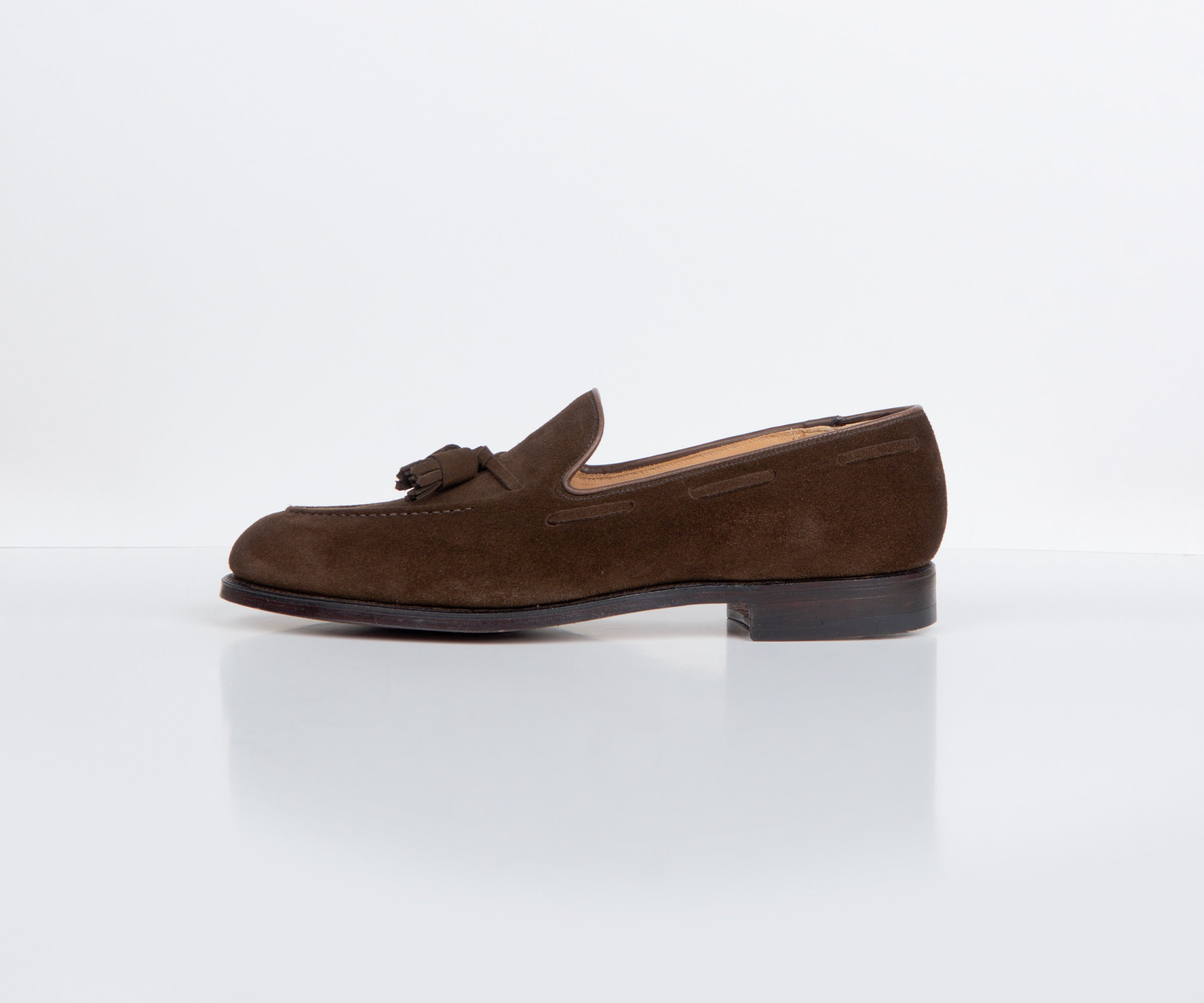 Crockett & Jones 'Cavendish' Suede Loafer Dark Brown