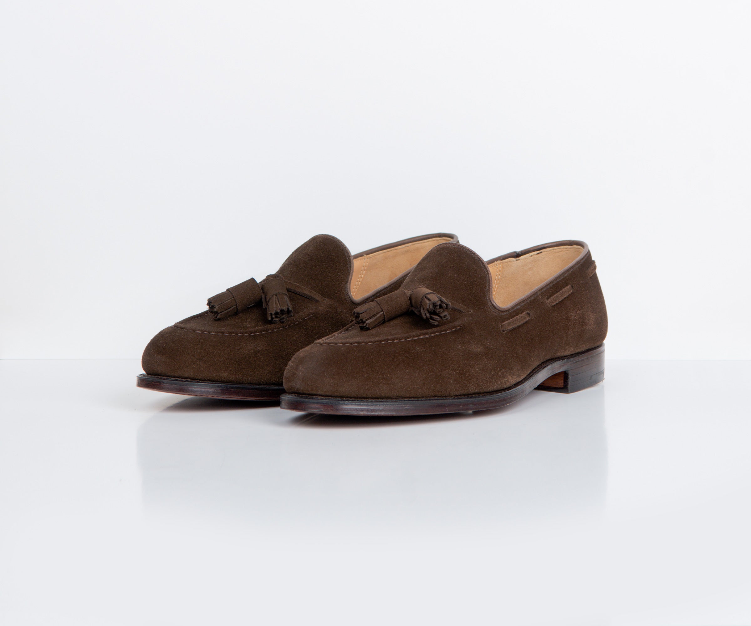 Crockett & Jones 'Cavendish' Suede Loafer Dark Brown
