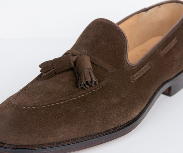 Crockett & Jones 'Cavendish' Suede Loafer Dark Brown
