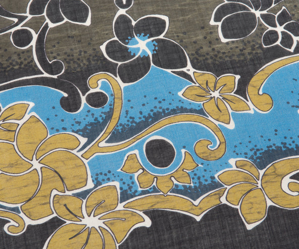 Dries Van Noten Furl Floral Print Scarf Khaki