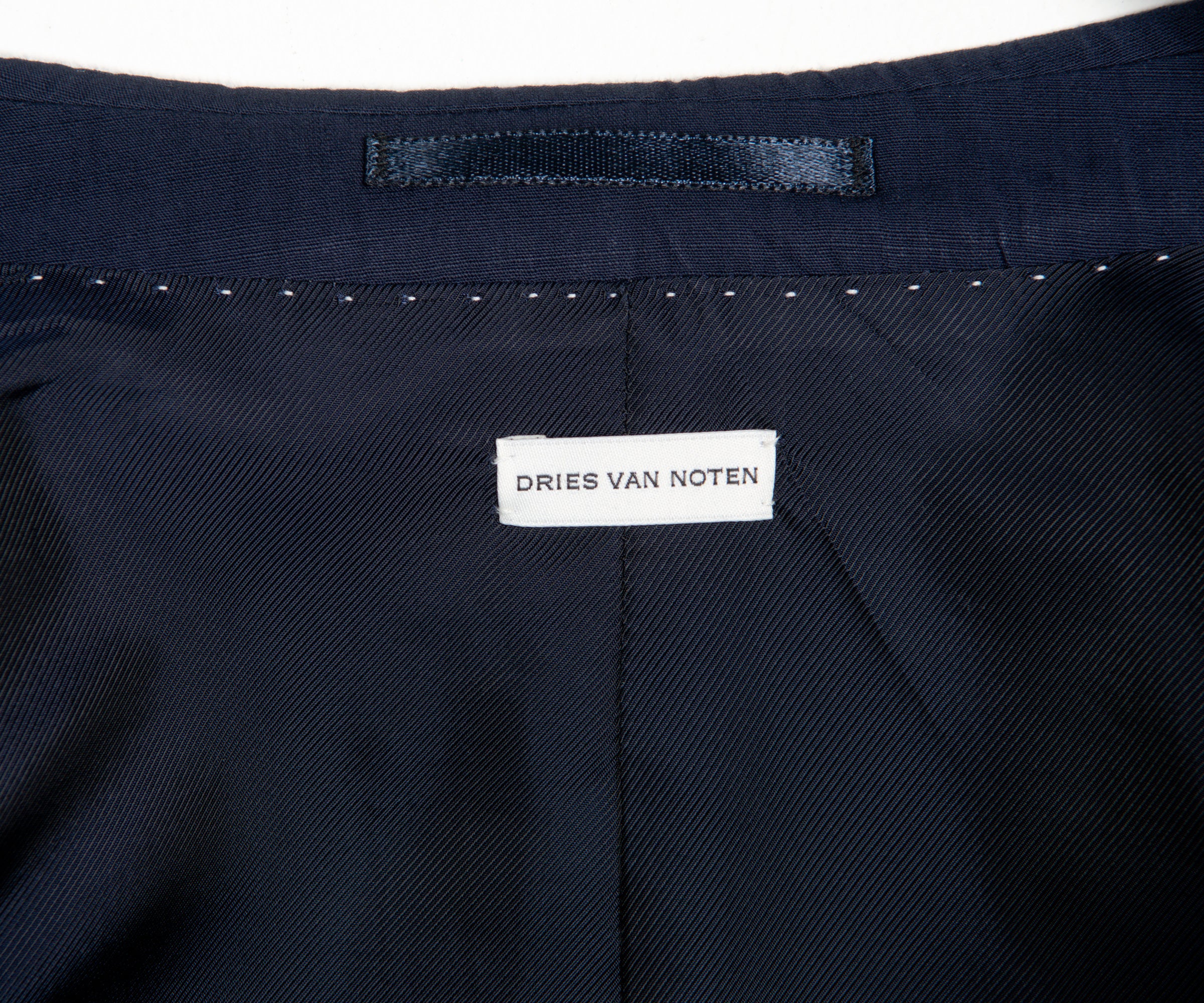 Dries Van Noten Kayne Cotton Suit Navy