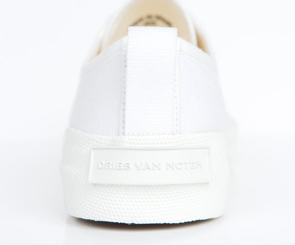 Dries Van Noten Canvas Pump White