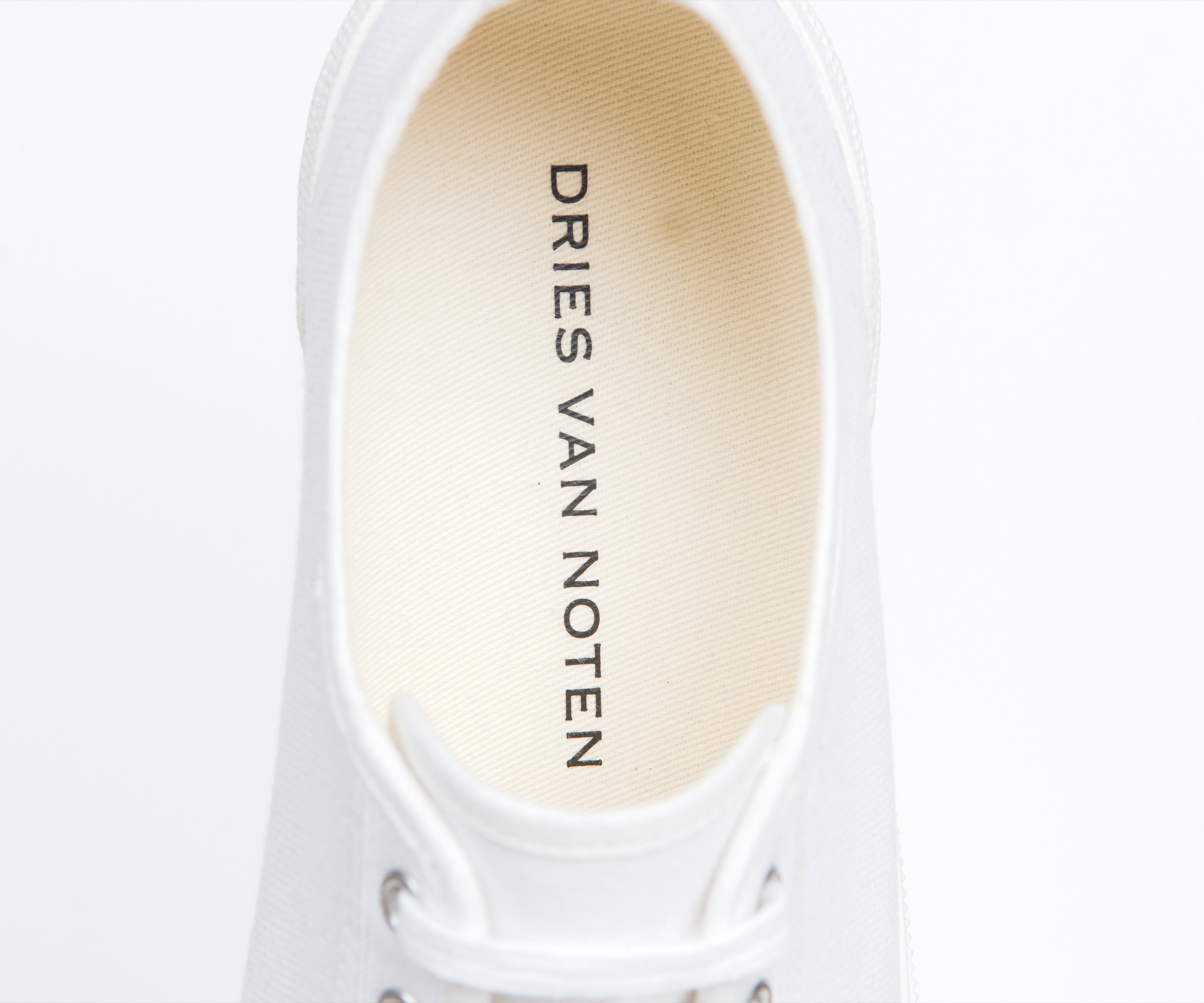 Dries Van Noten Canvas Pump White