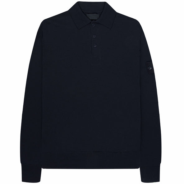 Stone Island Ghost Long Sleeve Polo Navy