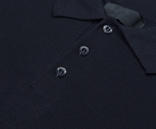 Stone Island Ghost Long Sleeve Polo Navy