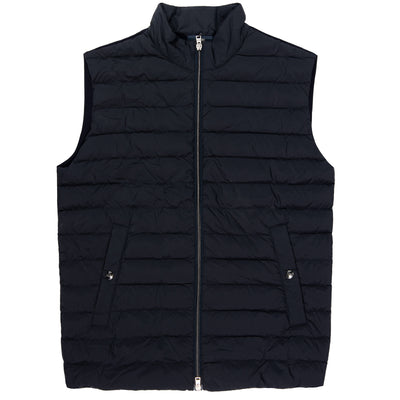 Herno Knitted padded Gilet Navy