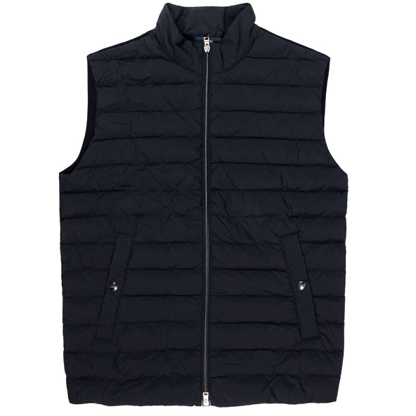 Herno Knitted padded Gilet Navy
