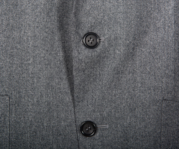 Canali Impeccable Soft Flannel Blazer Grey