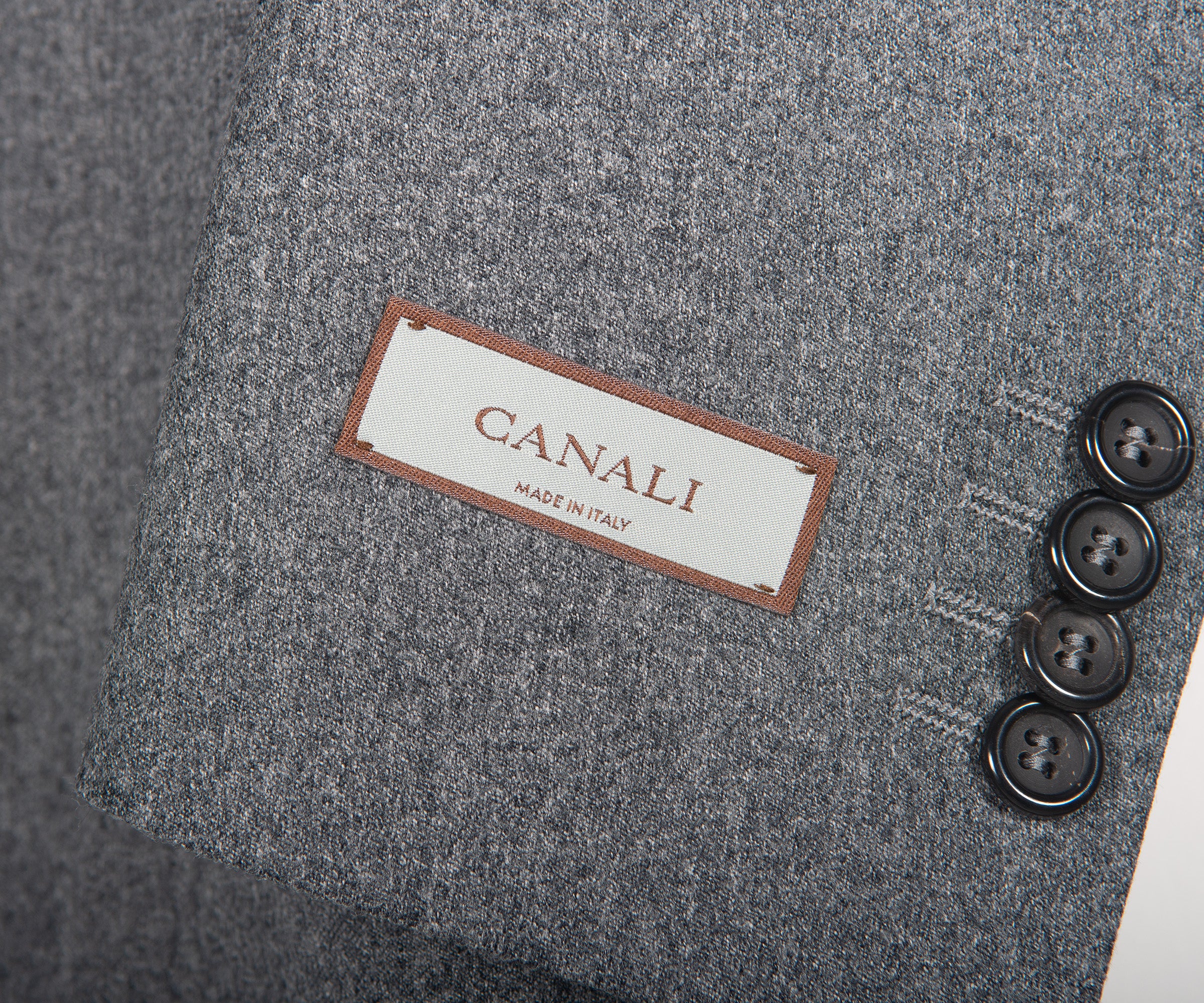 Canali Impeccable Soft Flannel Blazer Grey