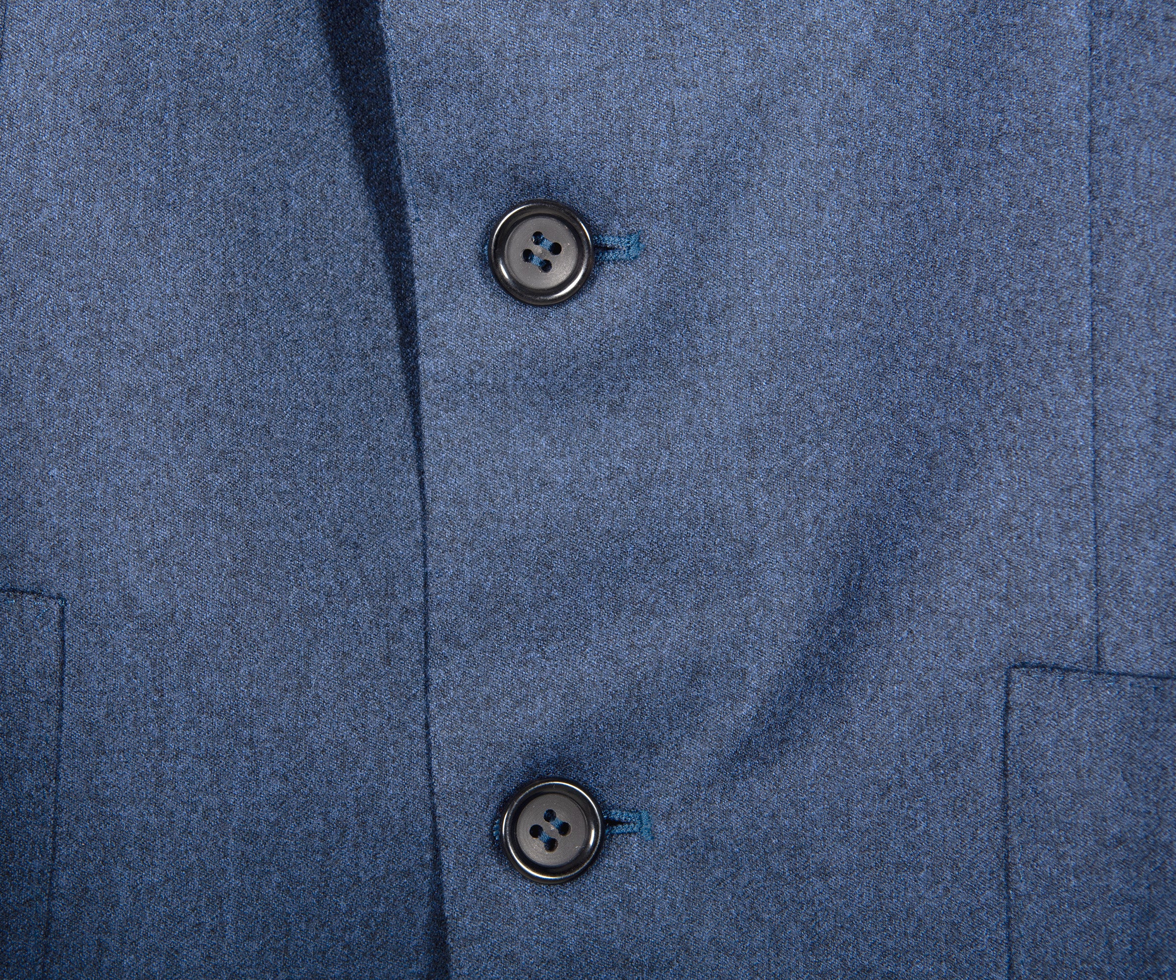 Canali Impeccable Soft Flannel Blazer Navy