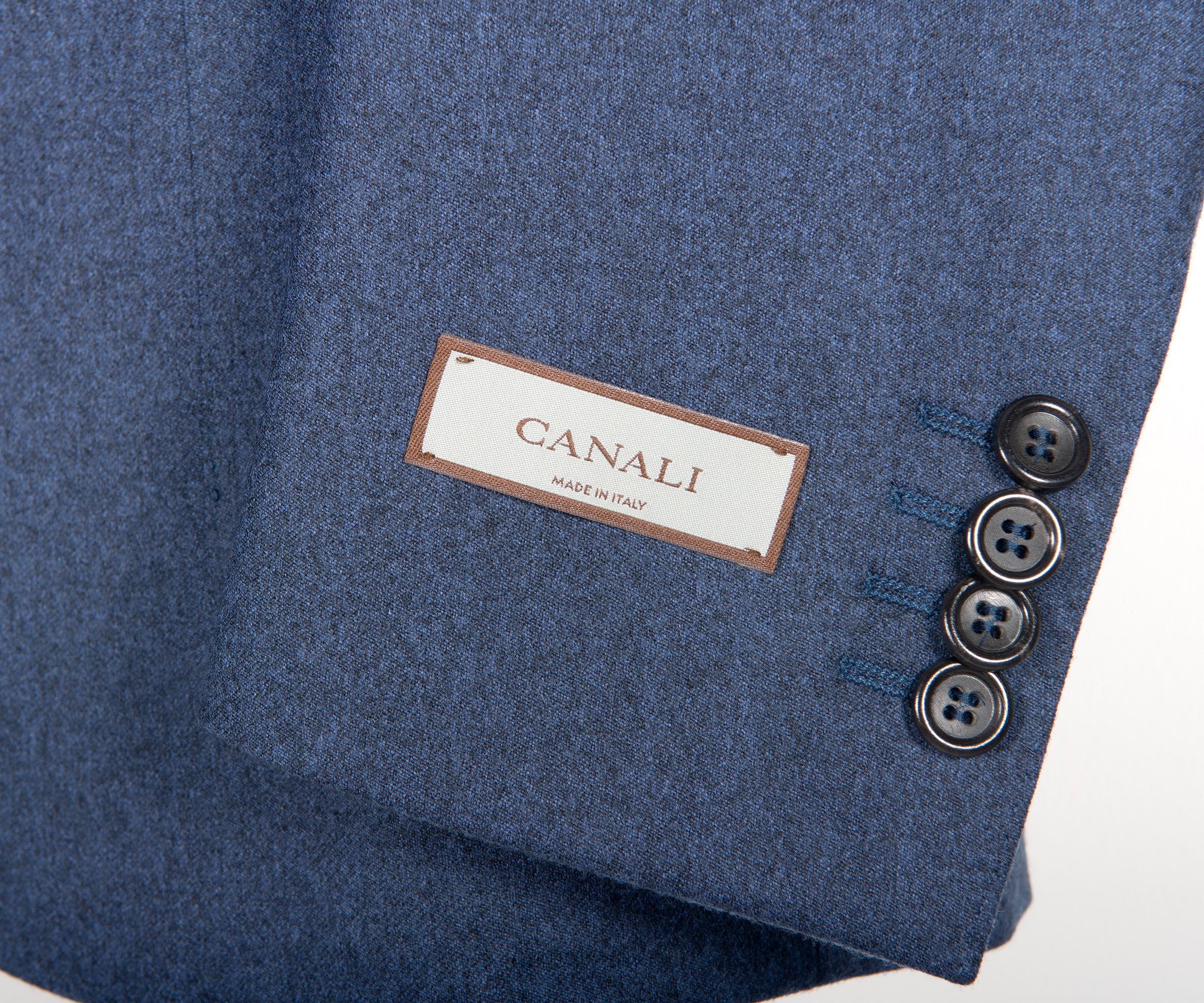 Canali Impeccable Soft Flannel Blazer Navy