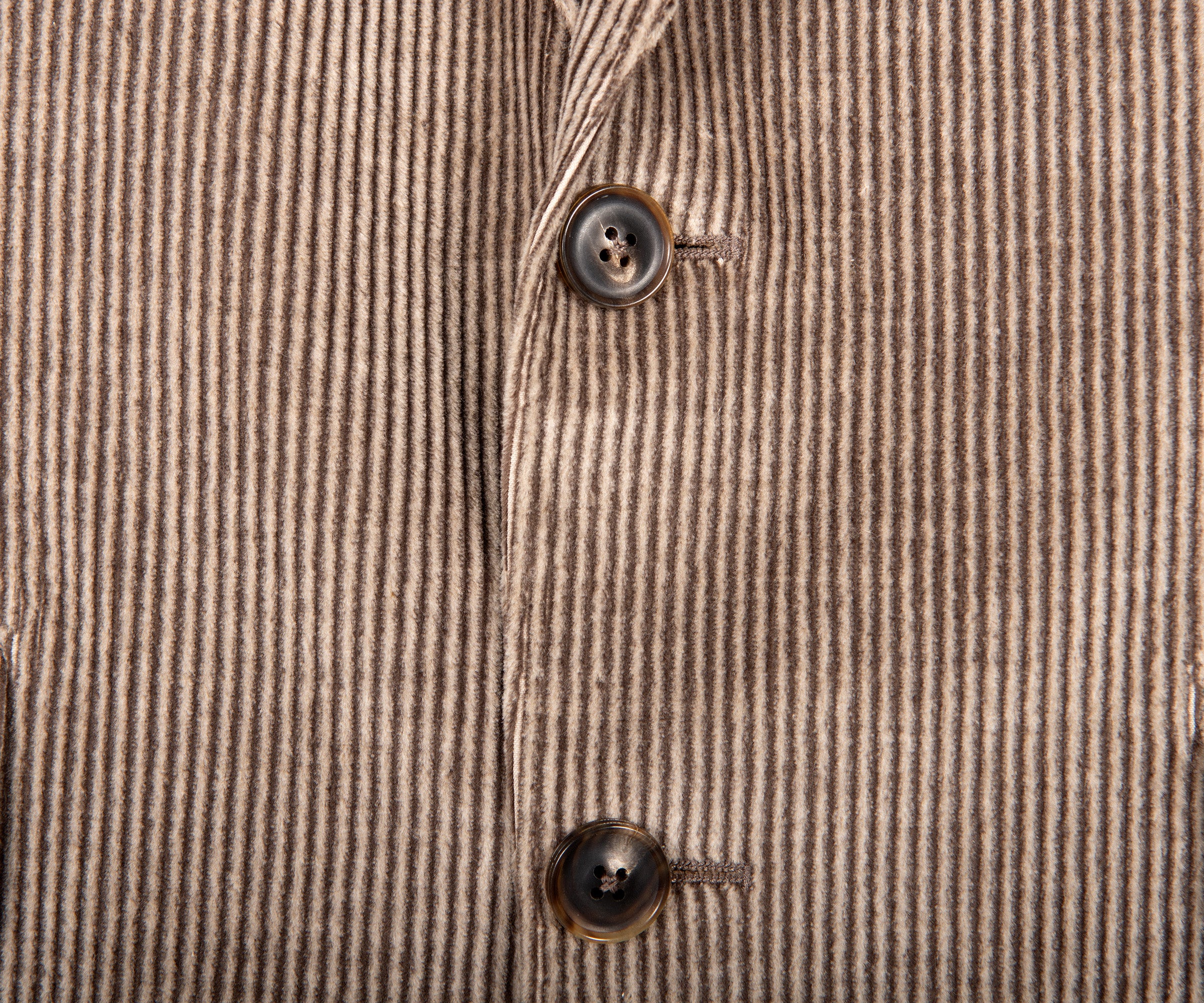 Canali Single Breasted Corduroy Suit Beige