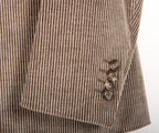 Canali Single Breasted Corduroy Suit Beige