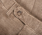 Canali Single Breasted Corduroy Suit Beige