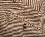 Canali Single Breasted Corduroy Suit Beige