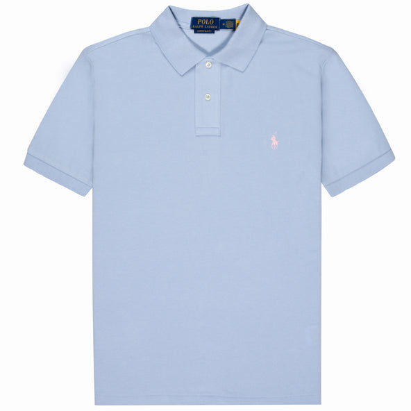 Polo Ralph Lauren Custom Slim Fit Mesh polo Shirt Cornflower Blue