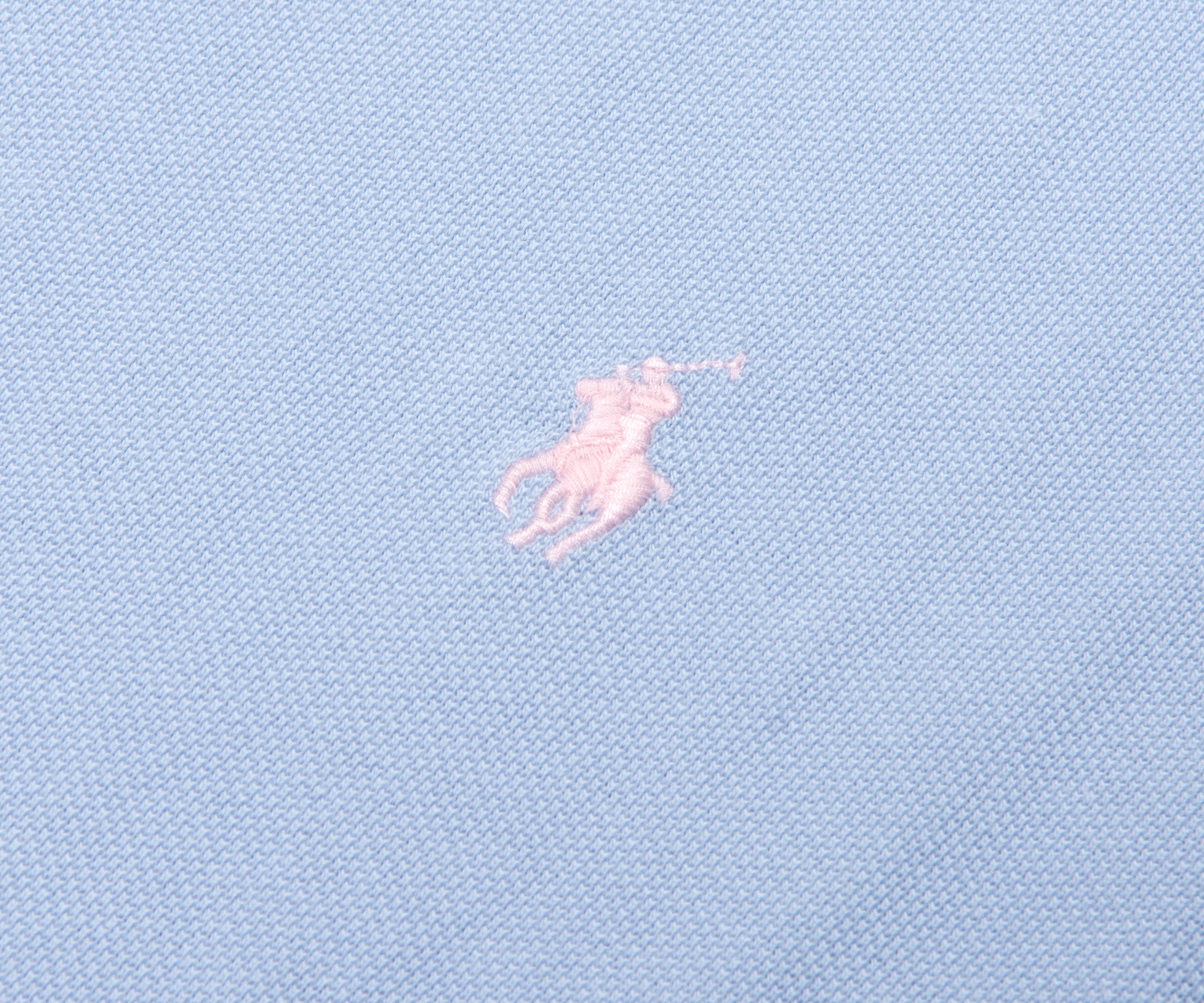 Ralph Lauren Custom Slim Fit Mesh polo Shirt Cornflower Blue