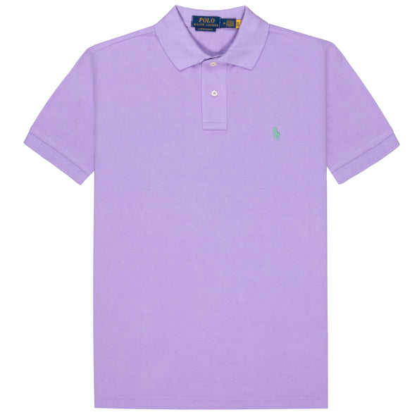 Polo Ralph Lauren Custom Slim Fit Mesh polo Shirt Light Lilac