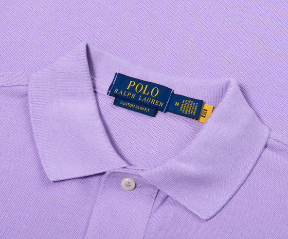 Polo Ralph Lauren Custom Slim Fit Mesh polo Shirt Light Lilac