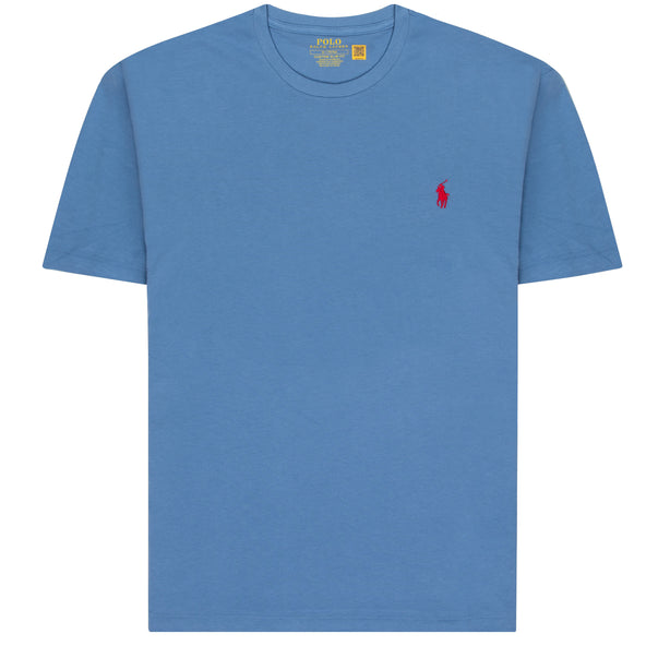 Polo Ralph Lauren Custom slim Fit Jersey Crewneck T-Shirt Campus Blue