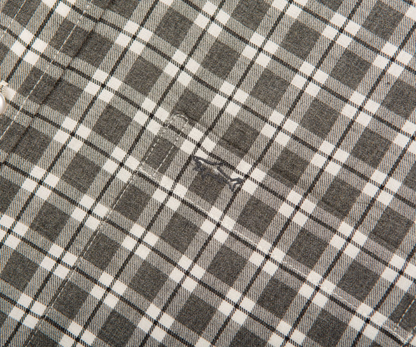 Paul & Shark  J Fit Check Button Down Shirt Grey/White