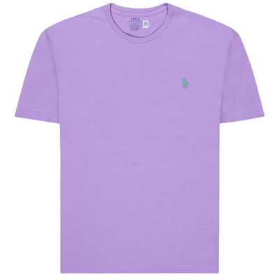 Polo Ralph Lauren Custom slim Fit Jersey Crewneck T-Shirt Light Lilac