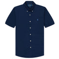 Ralph Lauren Custom Fit SS Poplin Shirt Newport Navy
