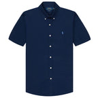 Ralph Lauren Custom Fit SS Poplin Shirt Newport Navy
