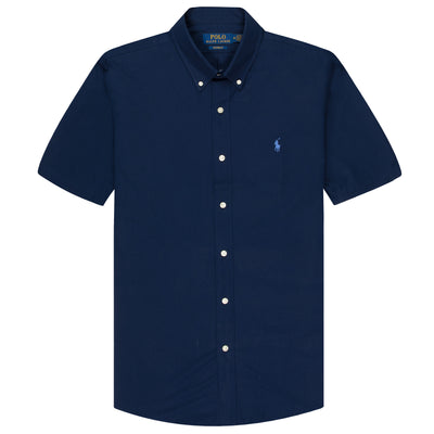 Polo Ralph Lauren Custom Fit SS Poplin Shirt Newport Navy