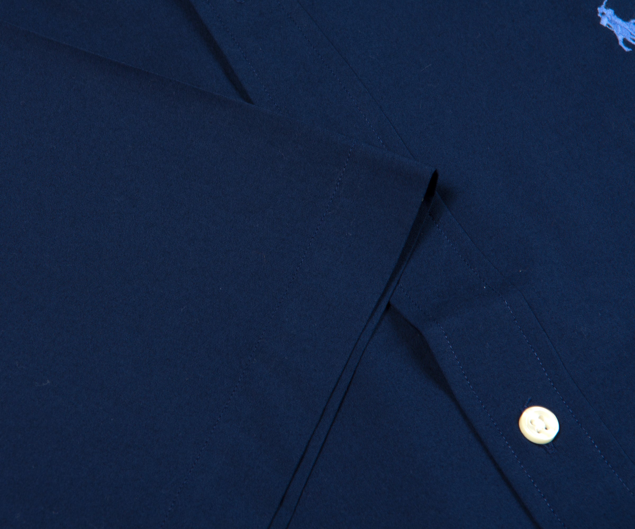 Ralph Lauren Custom Fit SS Poplin Shirt Newport Navy