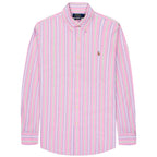 Ralph Lauren Custom Fit Striped Oxford Shirt Pink/White