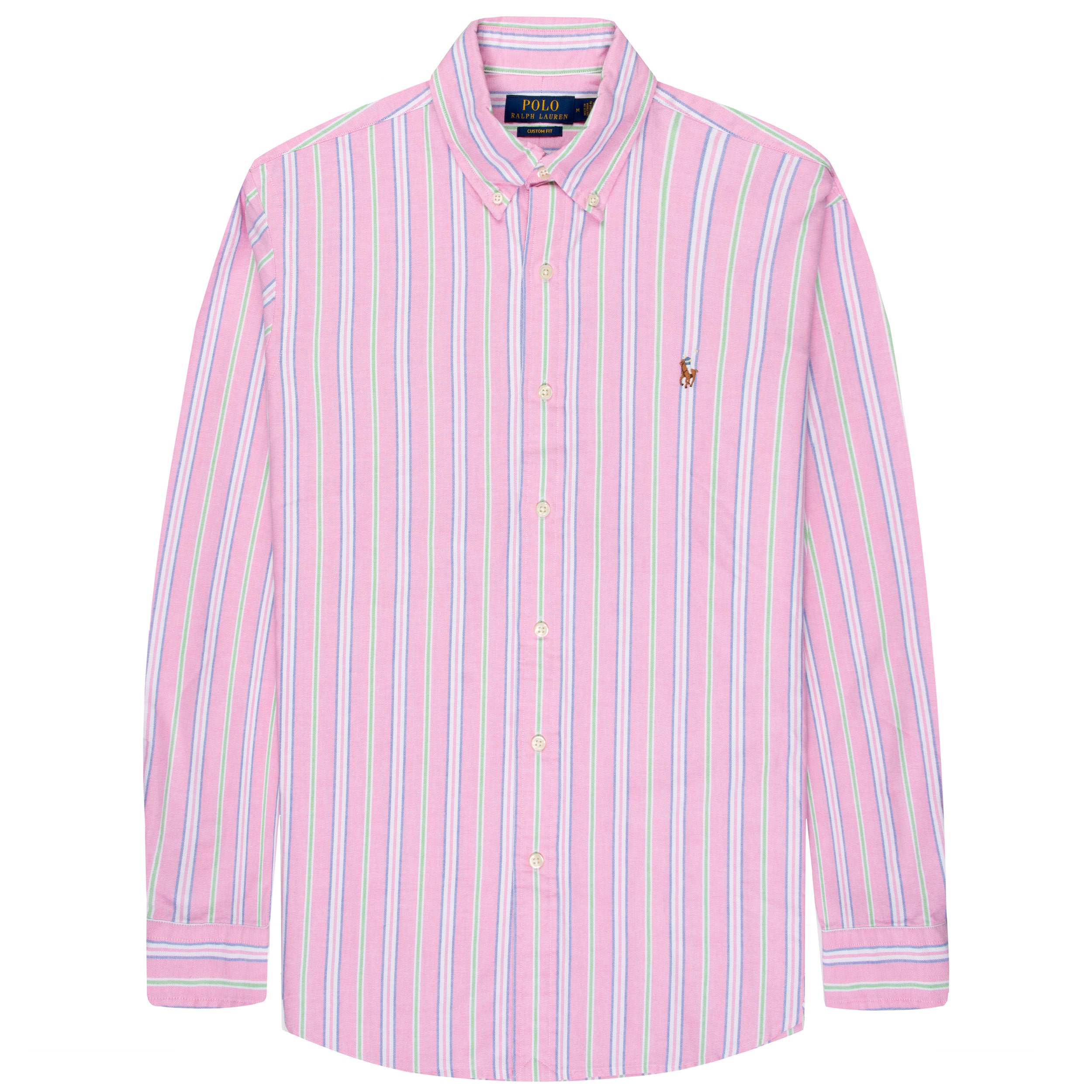 Ralph Lauren Custom Fit Striped Oxford Shirt Pink/White