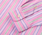 Ralph Lauren Custom Fit Striped Oxford Shirt Pink/White