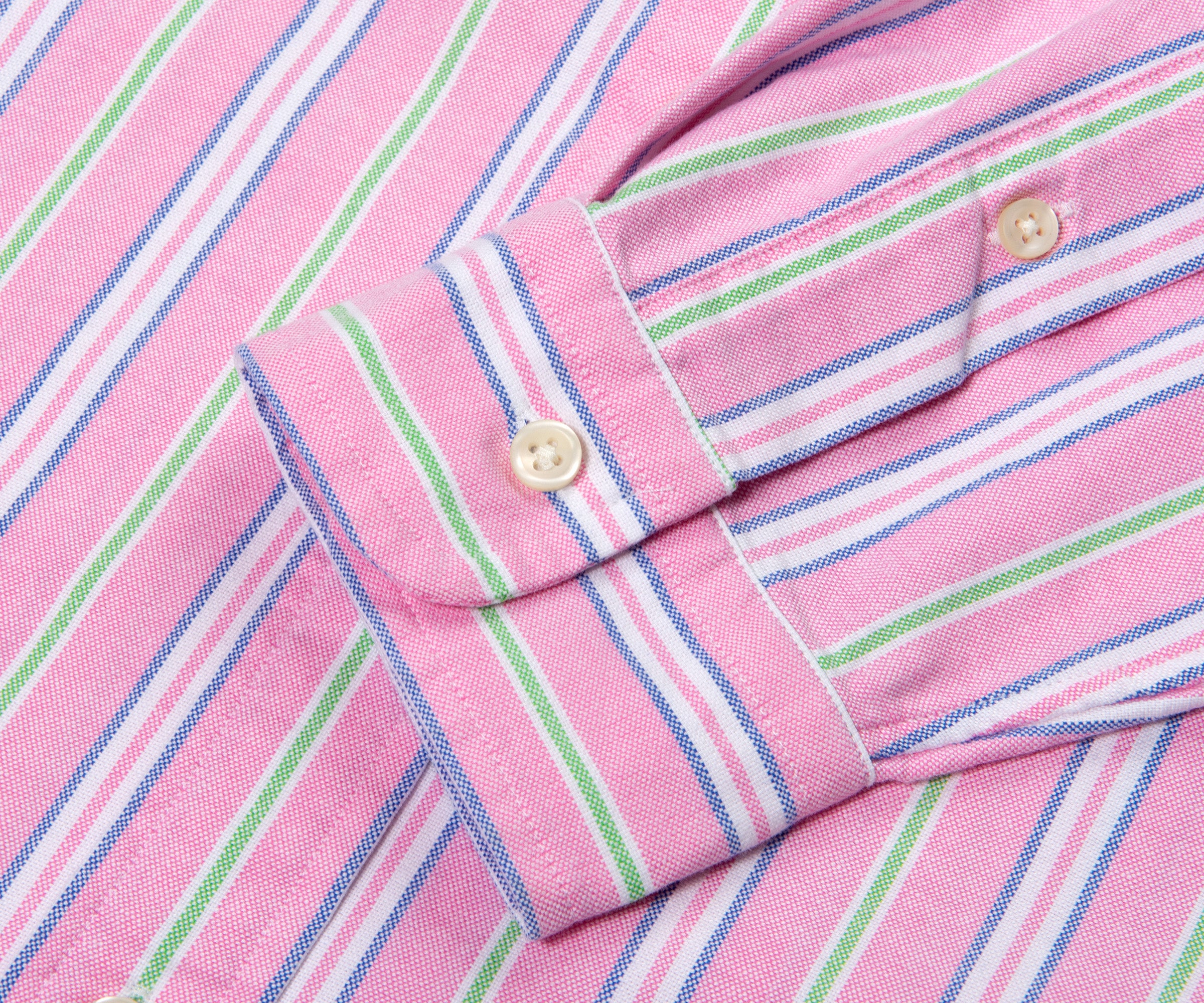 Ralph Lauren Custom Fit Striped Oxford Shirt Pink/White