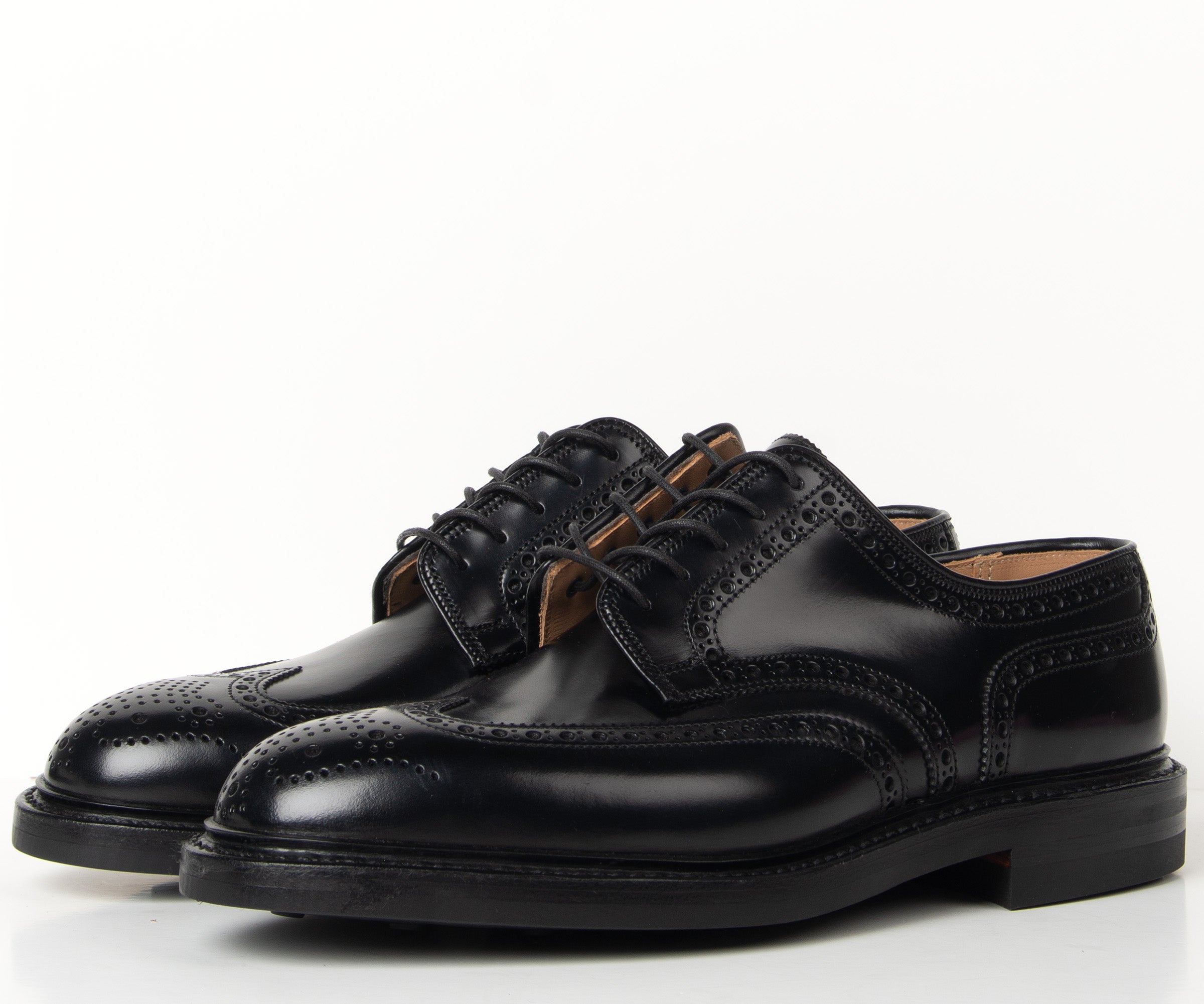 Crockett & Jones Pembroke Cavalry Calf Brogue Black