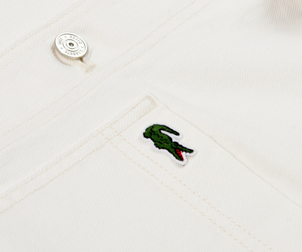 Lacoste Oversized Denim Shaw Jacket White