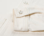 Lacoste Oversized Denim Shaw Jacket White