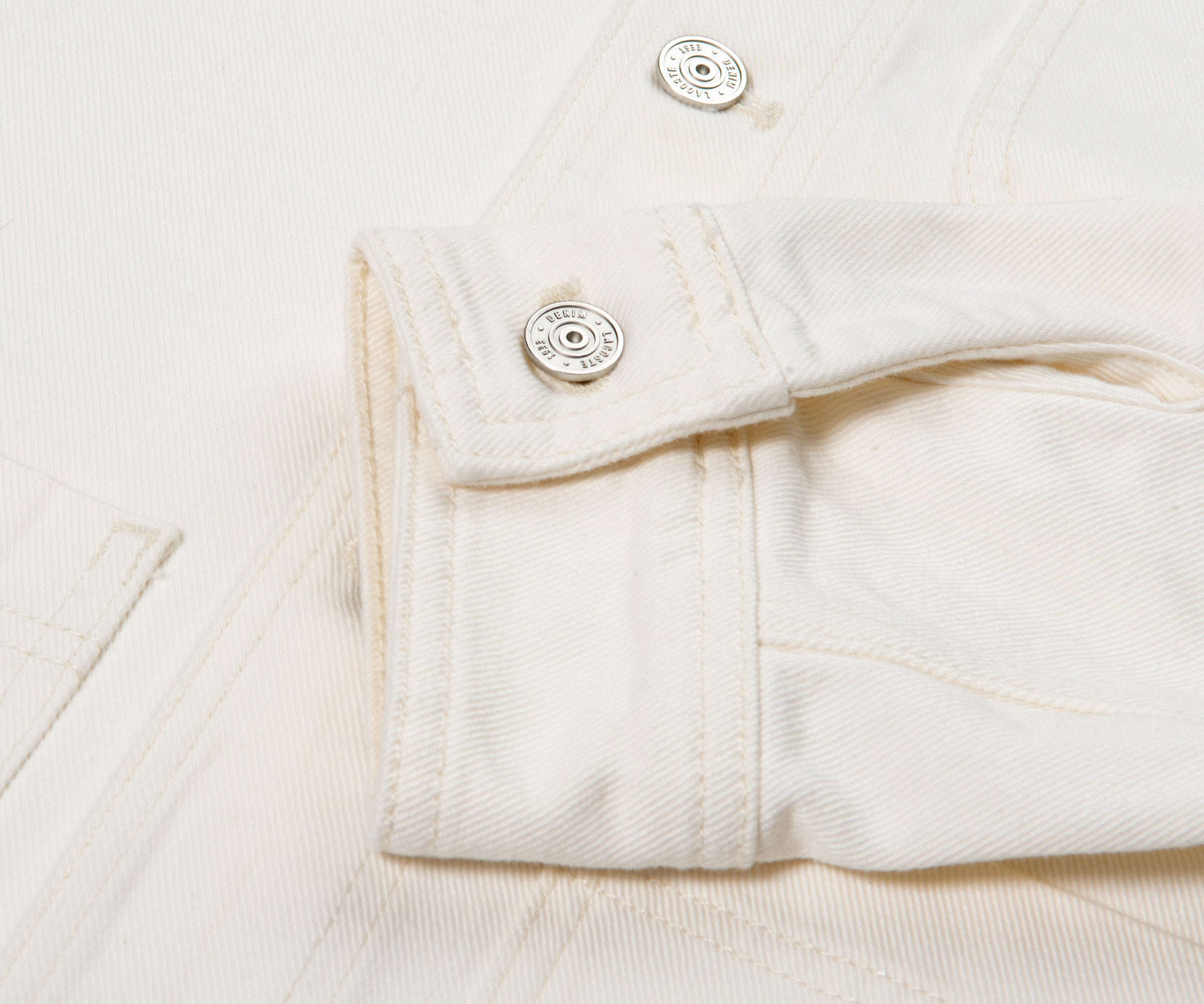 Lacoste Oversized Denim Shaw Jacket White