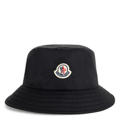 Moncler Water Repellant Bucket Hat Black