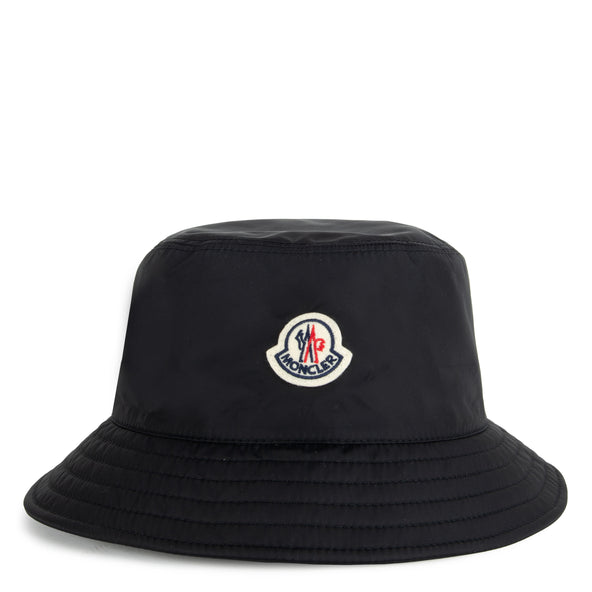 Moncler Water Repellant Bucket Hat Black