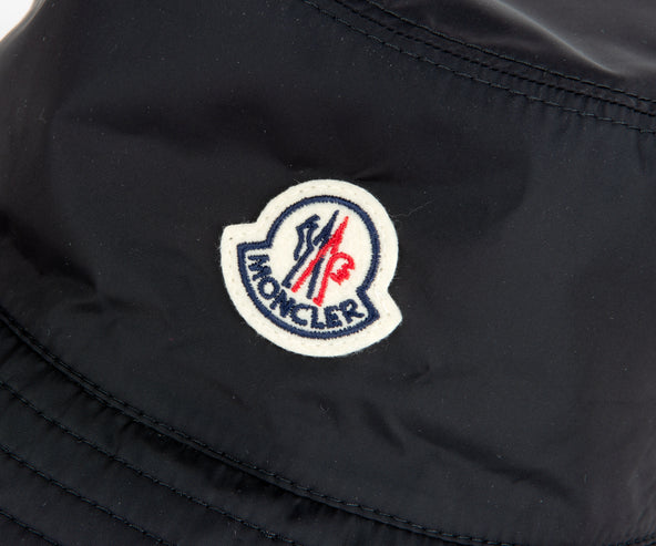 Moncler Water Repellant Bucket Hat Black