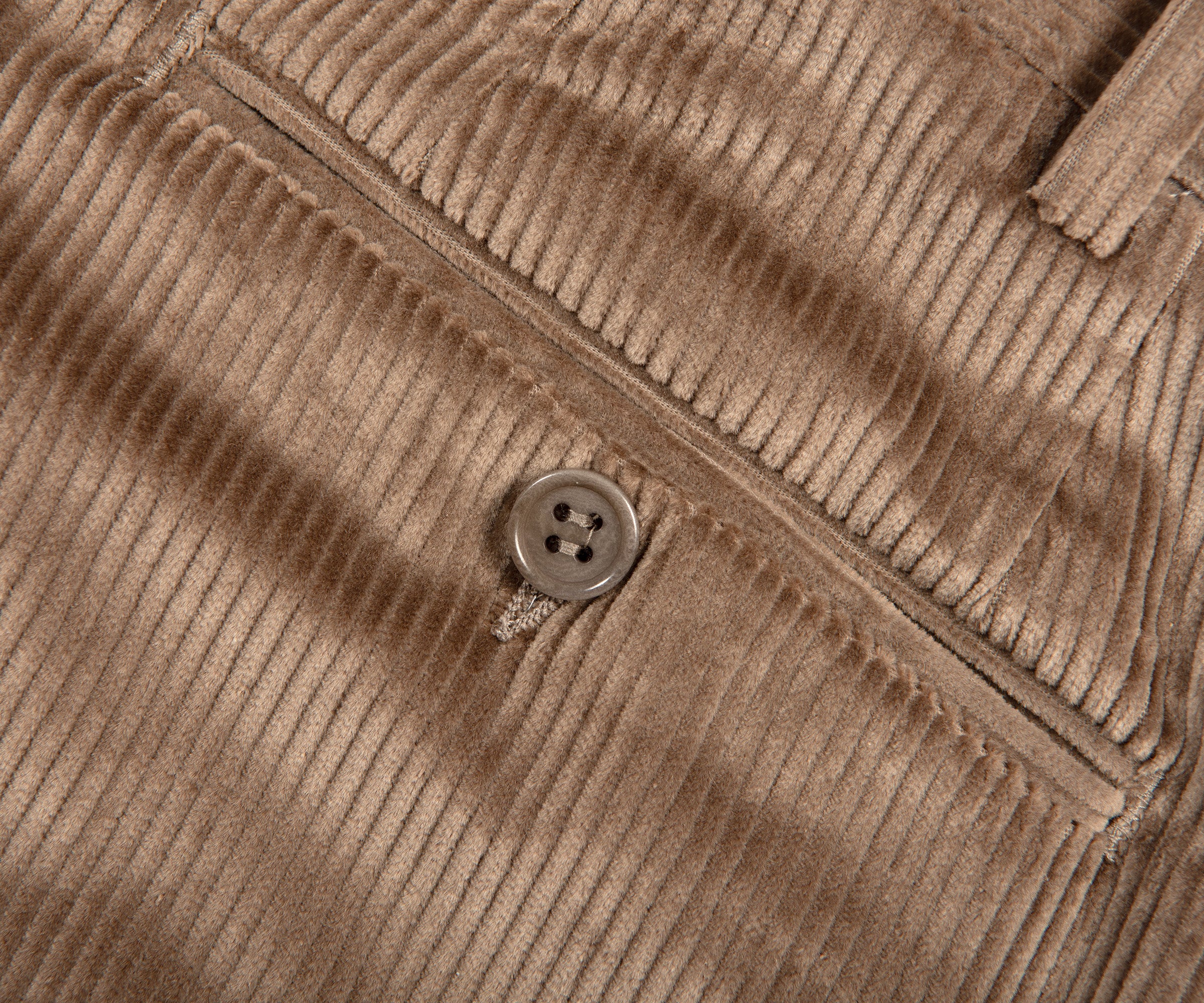 Canali Corduroy Stretch Trousers Mink