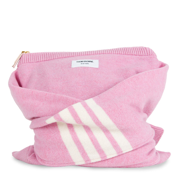 Thom Browne Merino Wool Jumper Bag Light Pink