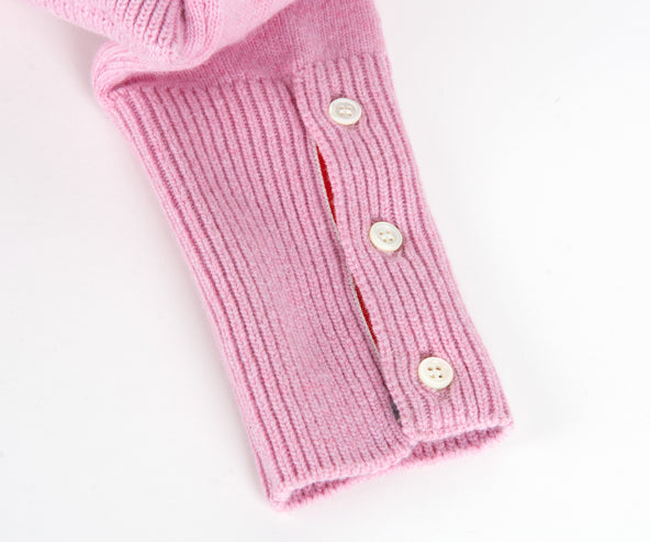 Thom Browne Merino Wool Jumper Bag Light Pink