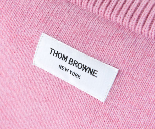 Thom Browne Merino Wool Jumper Bag Light Pink