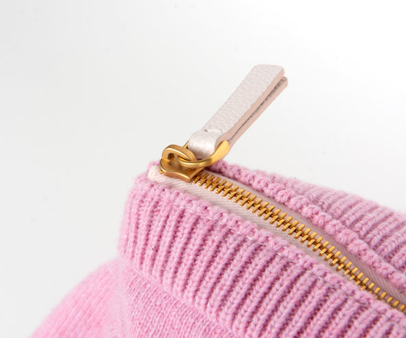 Thom Browne Merino Wool Jumper Bag Light Pink