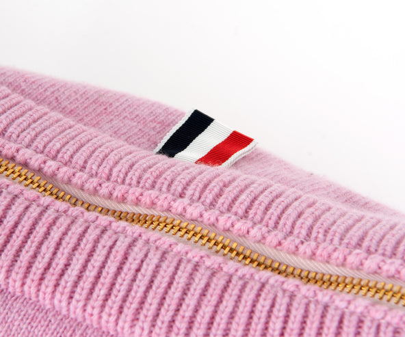 Thom Browne Merino Wool Jumper Bag Light Pink
