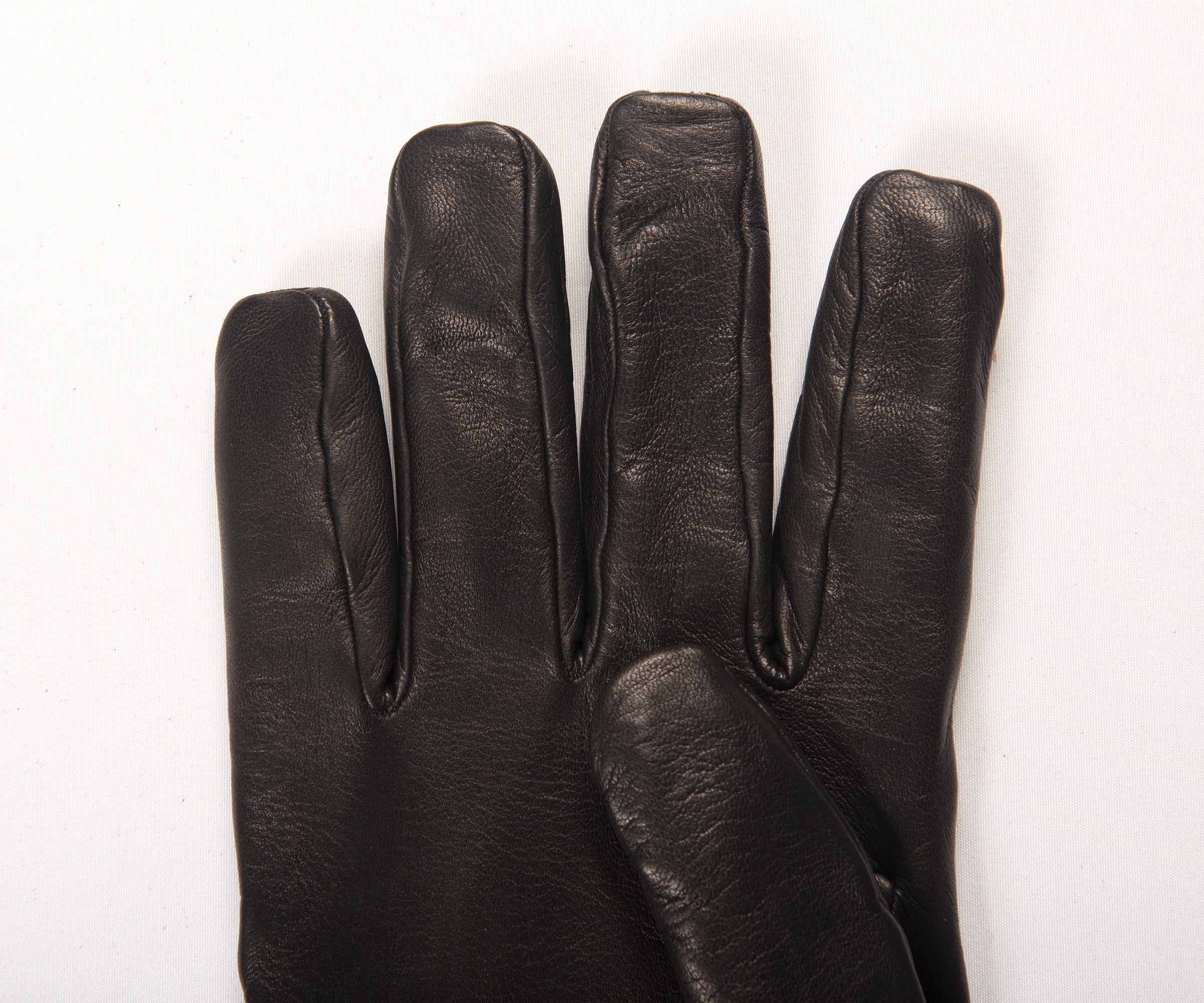 Mazzoleni Diamond Suede Funnel Gloves Black