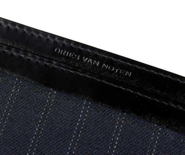 Dries Van Noten Soft Leather Fold Cardholder Black
