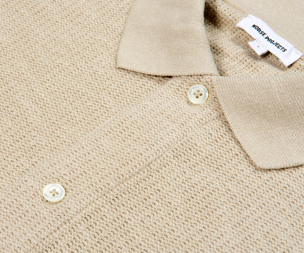 Norse Projects Gustav Crochet Jersey Shirt Oatmeal